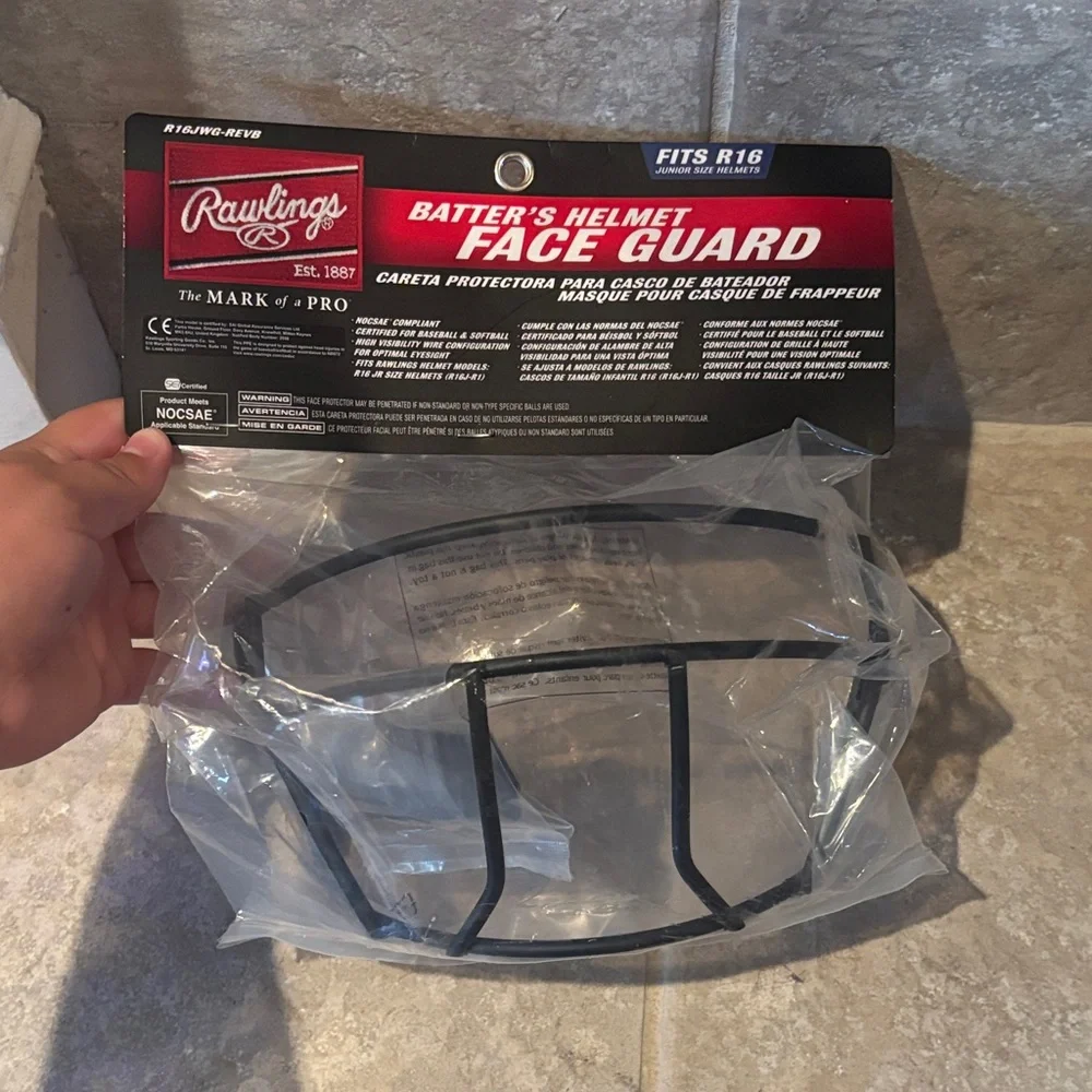 Rawlings Black Batter's Helmet Face Guard